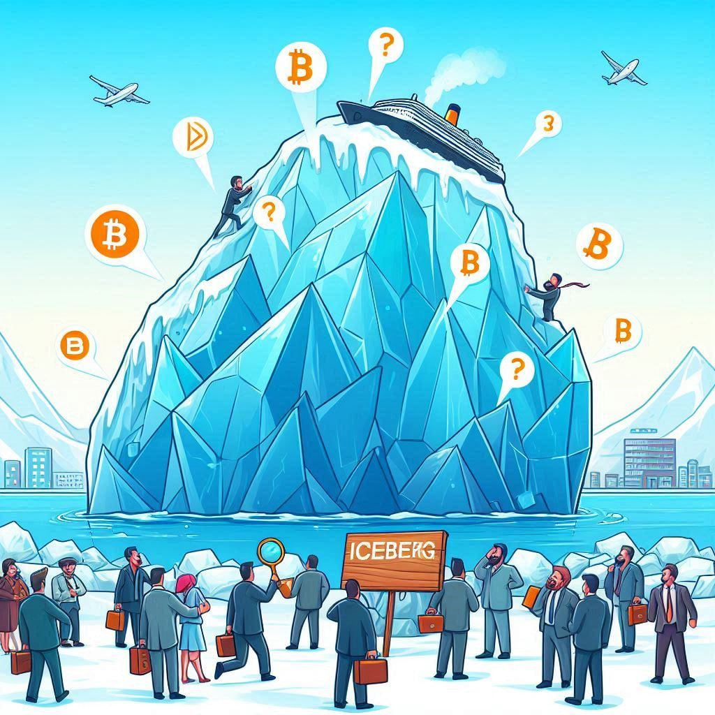Айсберг-ордера на рынке Биткоина