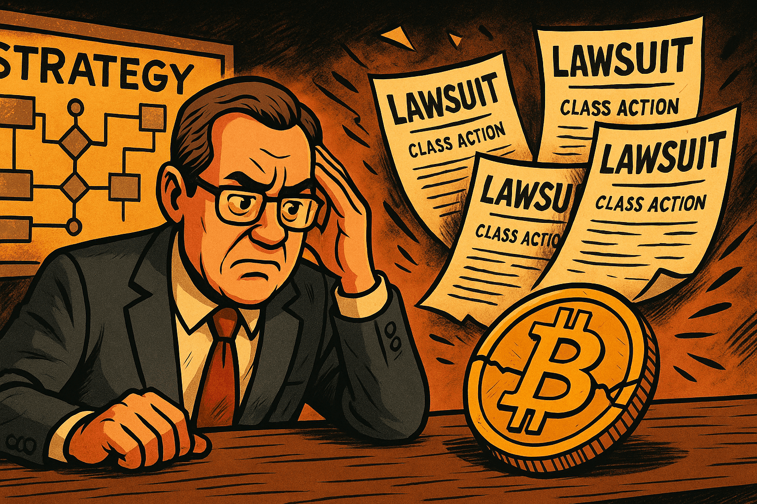 Strategy сталкивается с пятью коллективными исками из-за мошенничества с биткоинами: подробный разбор последствий