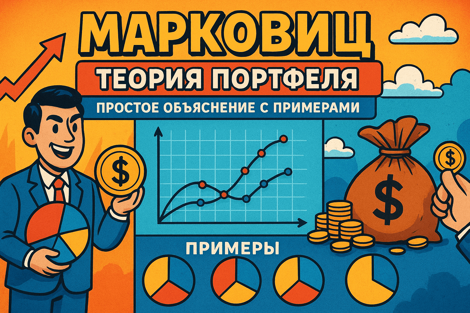 Марковиц - Теория портфеля : Простое объяснение с примерами
