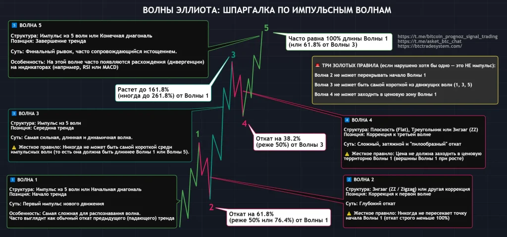 Шпаргалка по импульсным волнам Эллиота